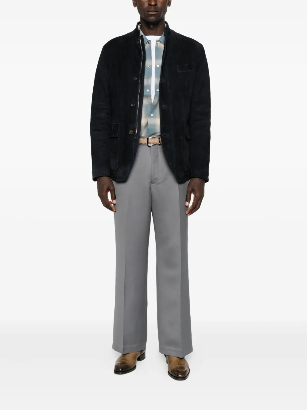 Eleventy patch pocket suede jacket | Leather Jackets | Image 2