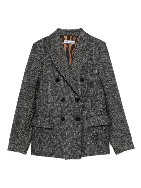 Dolce & Gabbana Kids herringbone double-breasted blazer