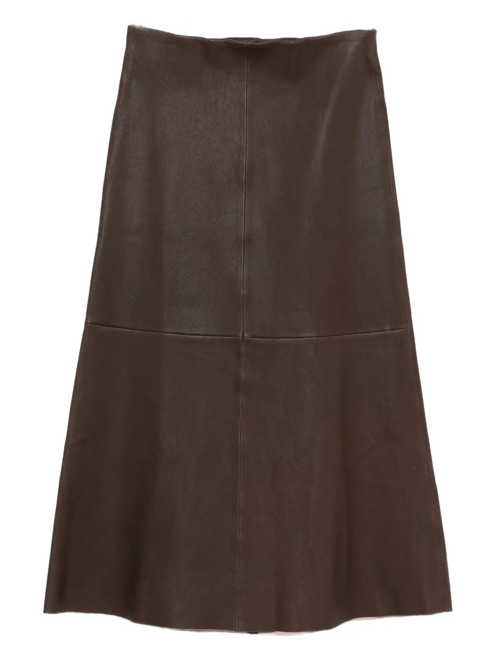 By Malene Birger Simoas Leather Skirt In Brown