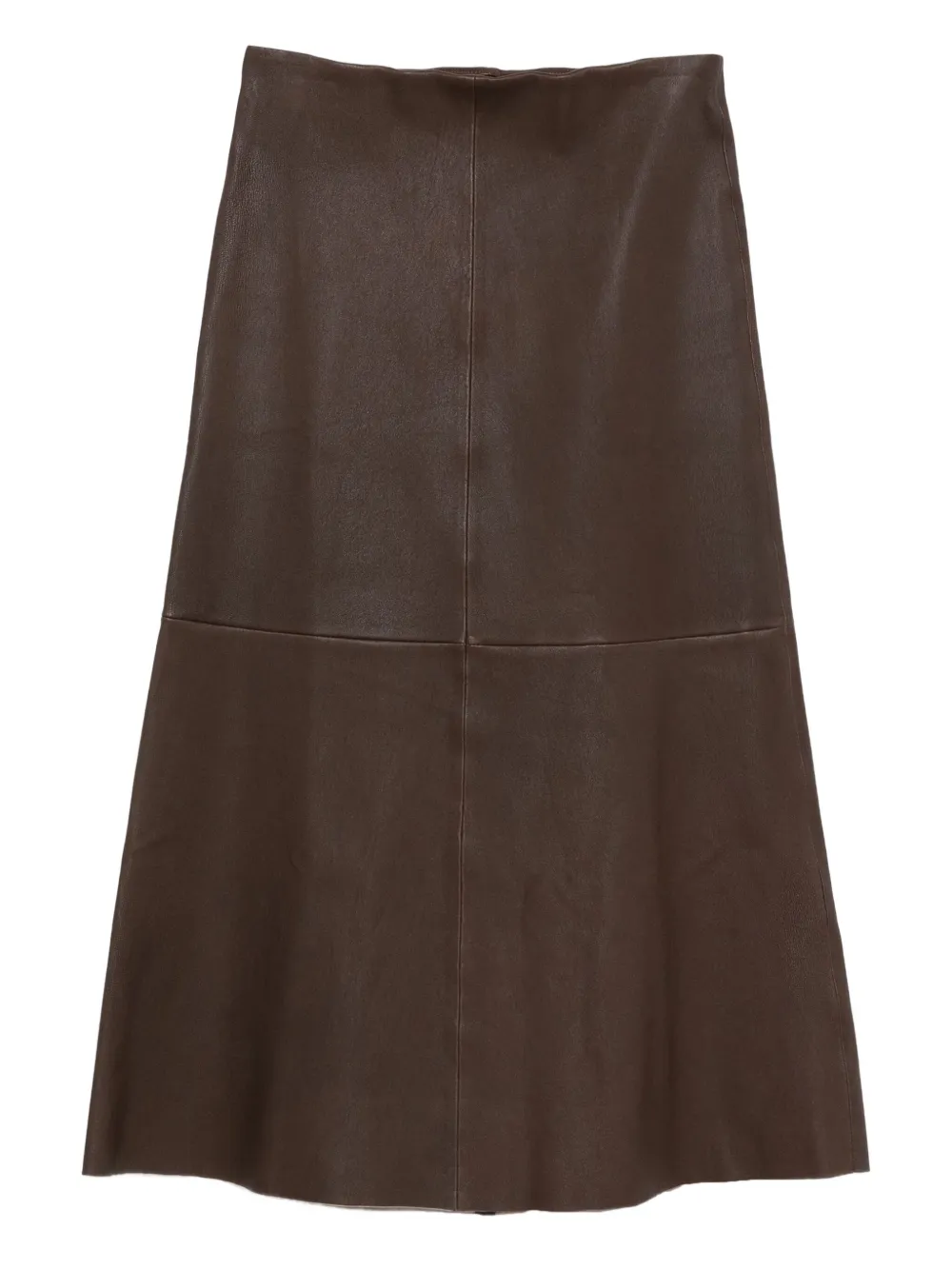 By Malene Birger A-line leather skirt | Brown | Image 1