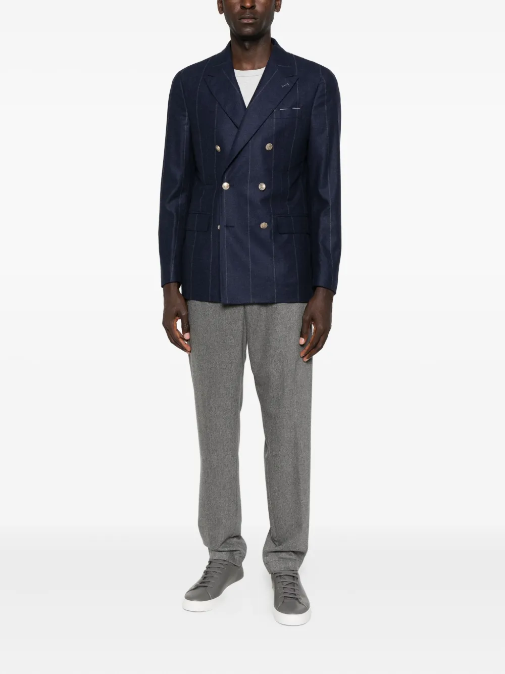 Eleventy pinstripe double-breasted blazer | Blazers | Image 2