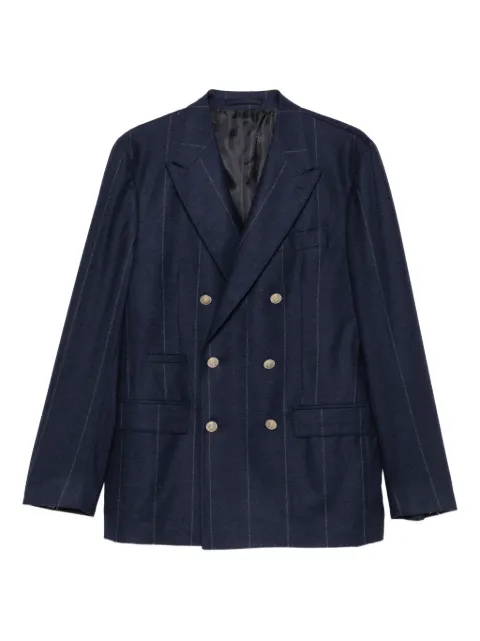 Eleventy pinstripe double-breasted blazer
