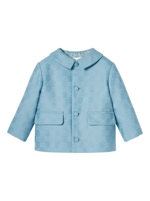 Gucci Kids GG-pattern peter-pan collar jacket