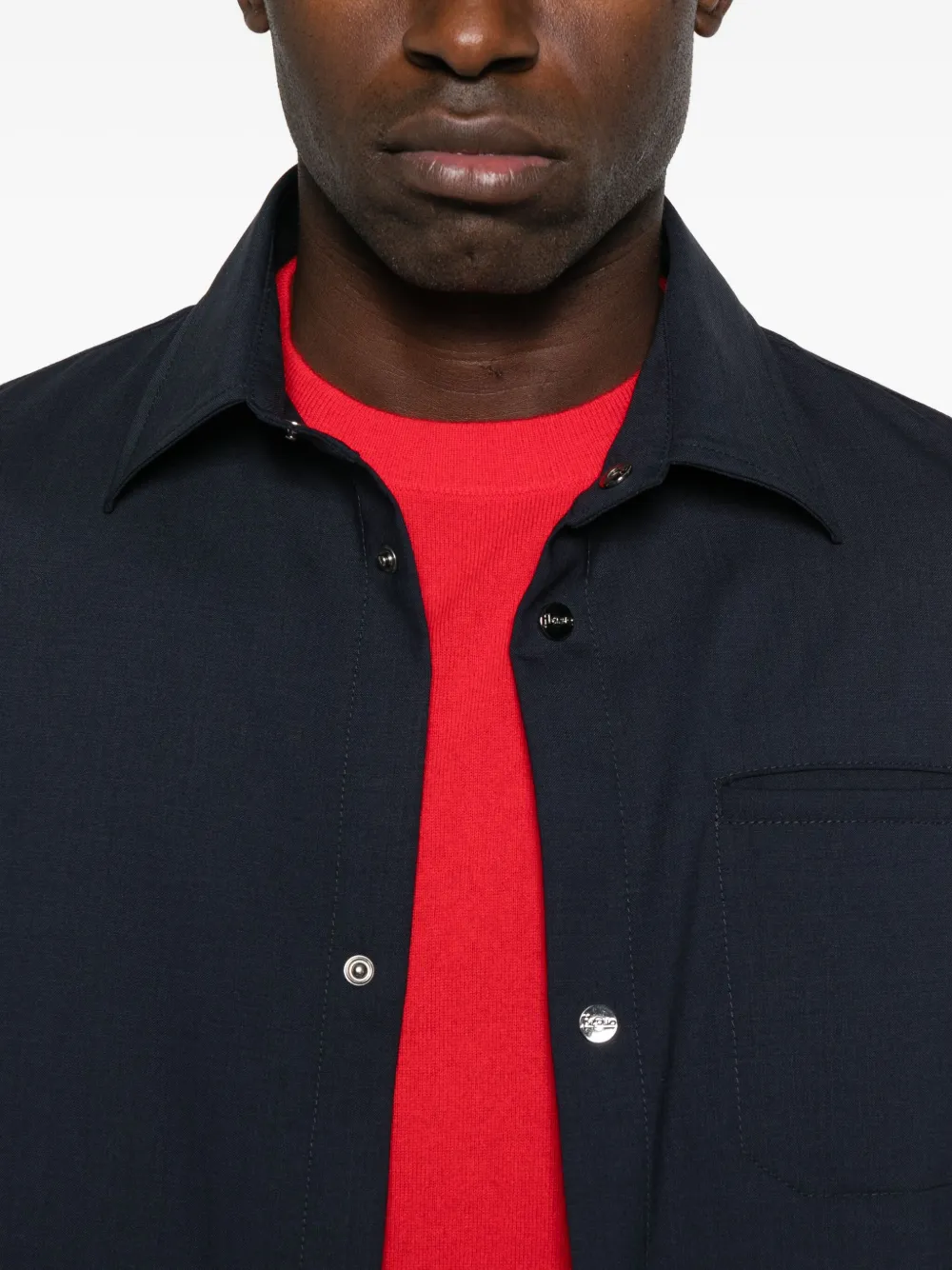 Herno Jack met zak met knoopsluiting Blauw