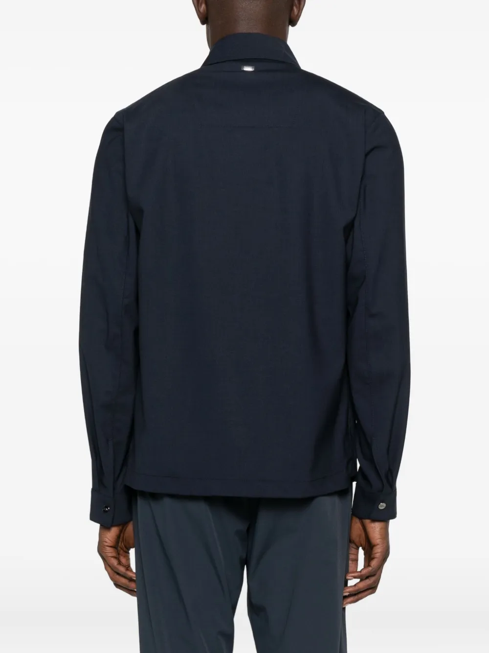 Herno Jack met zak met knoopsluiting Blauw