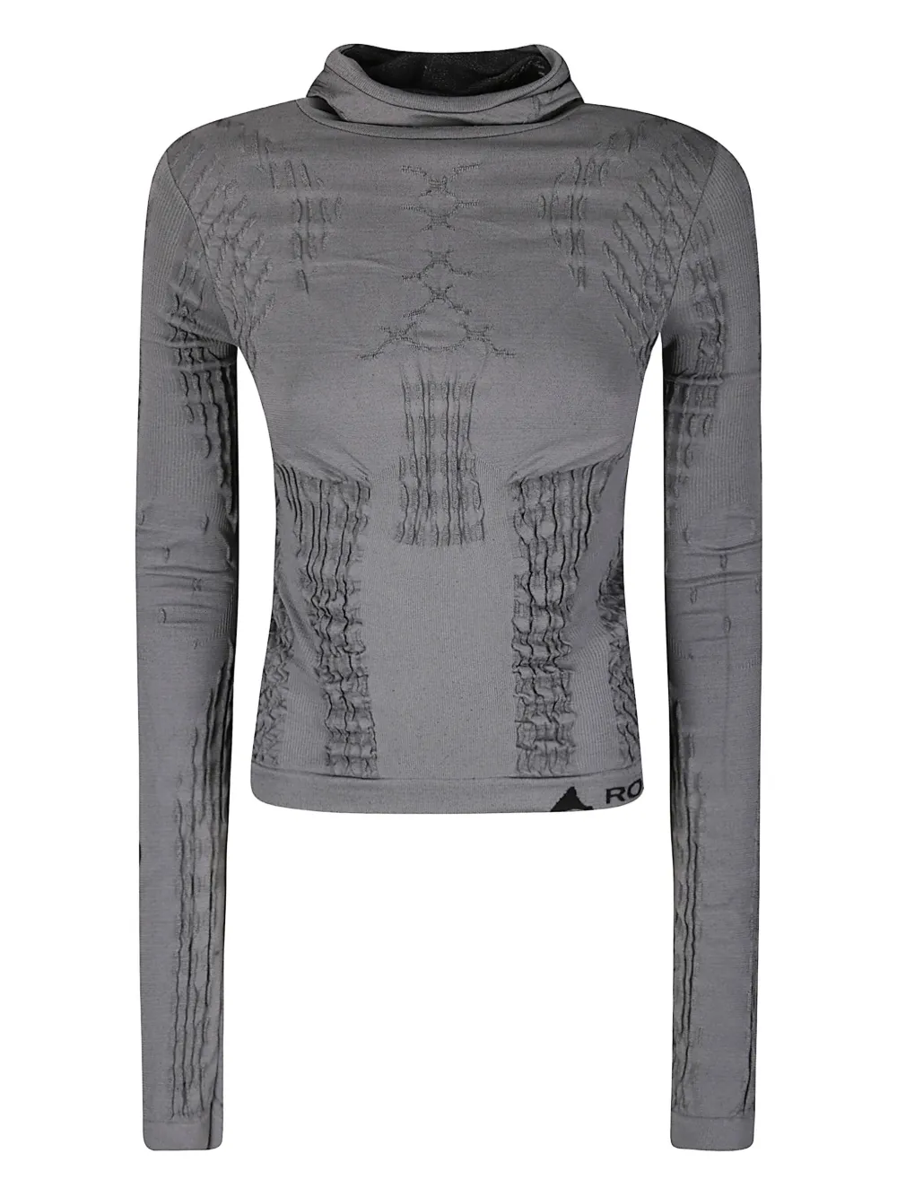 ROA Aune Dryarn seamless hoodie | Grey | Image 1