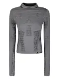 ROA Aune Dryarn seamless hoodie - Grey