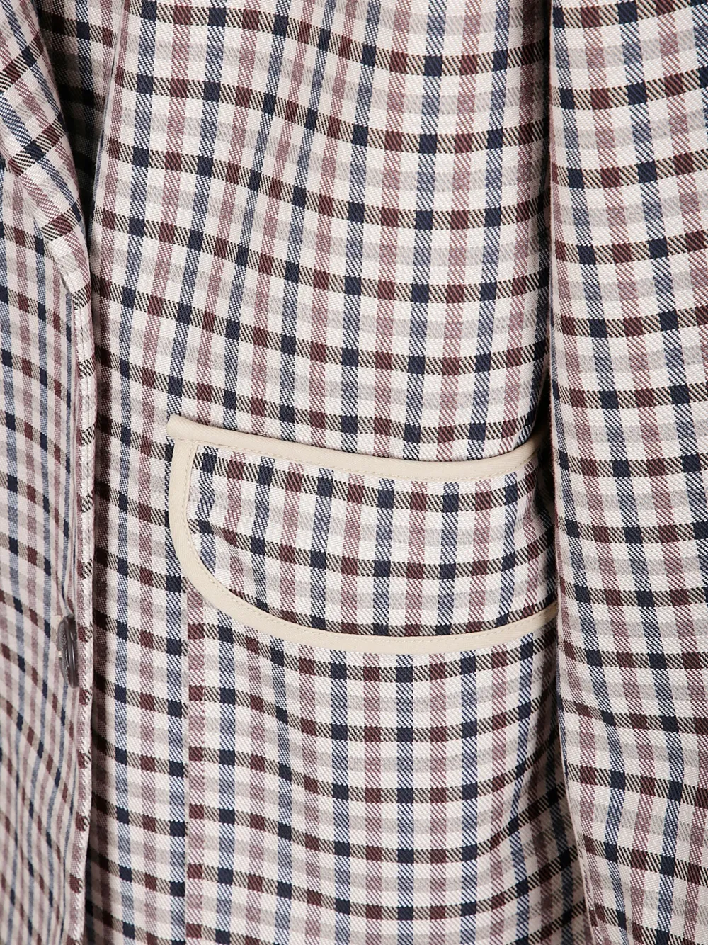 Baum Und Pferdgarten Checked Double-breasted Coat In Multi