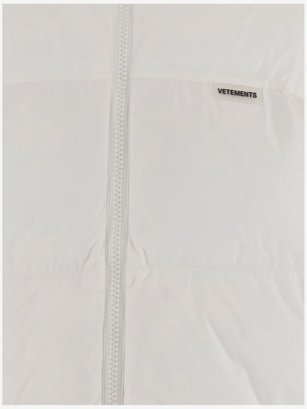 Vetements Quilted Puffer Jacket In White