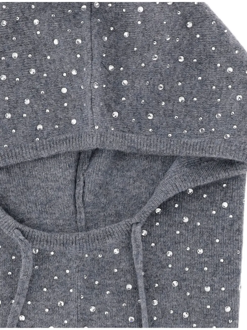 PINKO Bivakmuts met kristallen Grijs