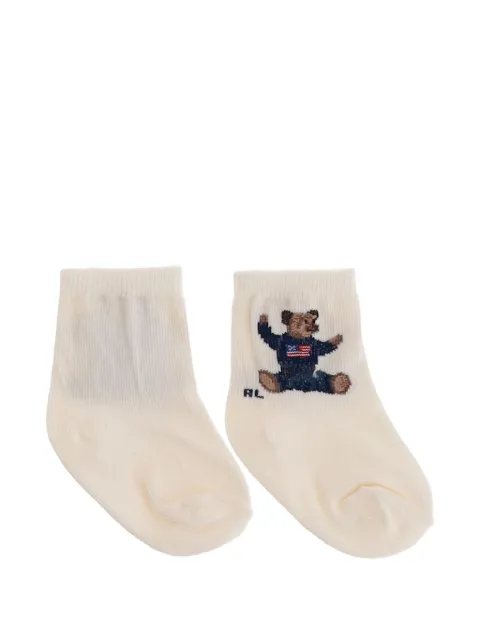 POLO RALPH LAUREN KIDS Polo Bear-jacquard socks
