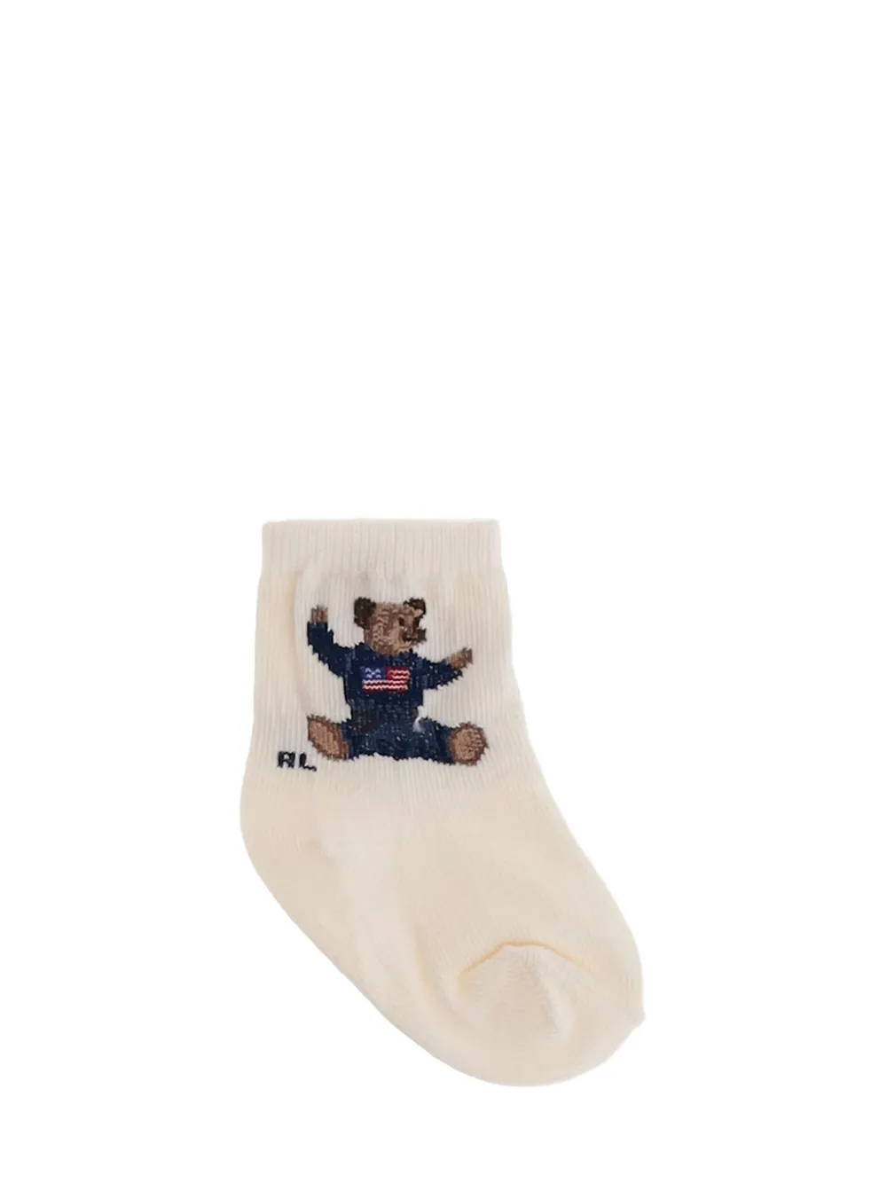 POLO RALPH LAUREN KIDS Sokken met Polo Bear jacquard - Wit
