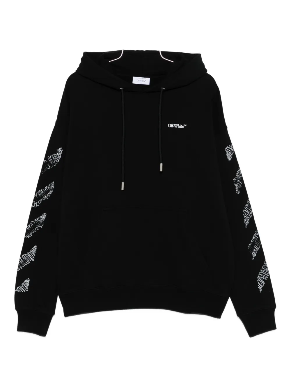 Off-White arrow-sleeves hoodie | Black | Image 1