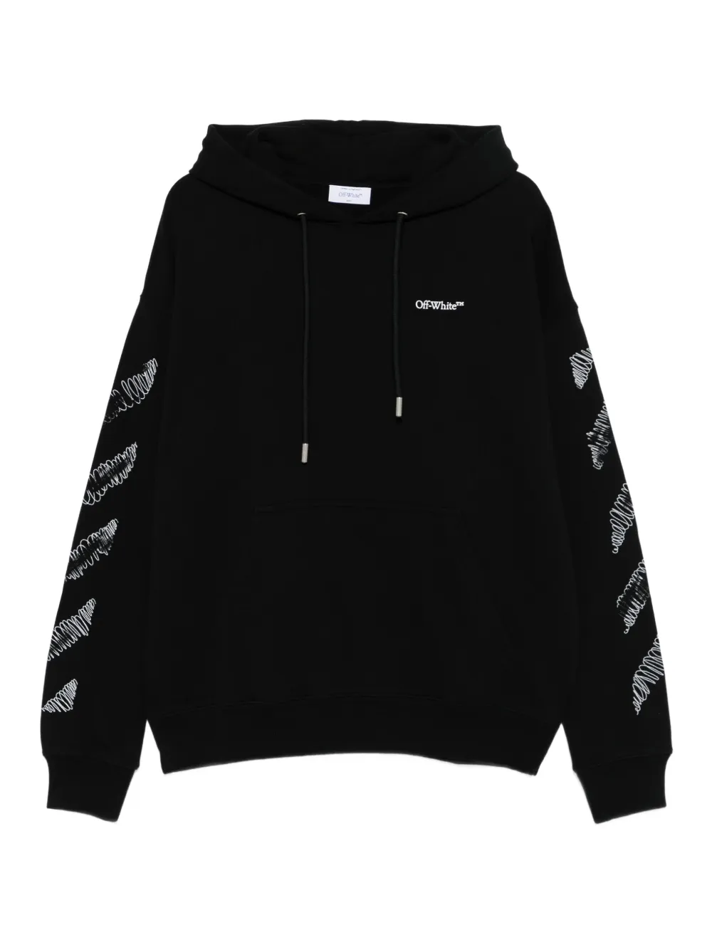 Off-White アロースリーブ パーカー - ブラック Off-White アロースリーブ パーカー - ブラック