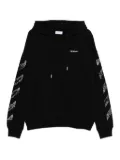 Off-White arrow-sleeves hoodie - Black
