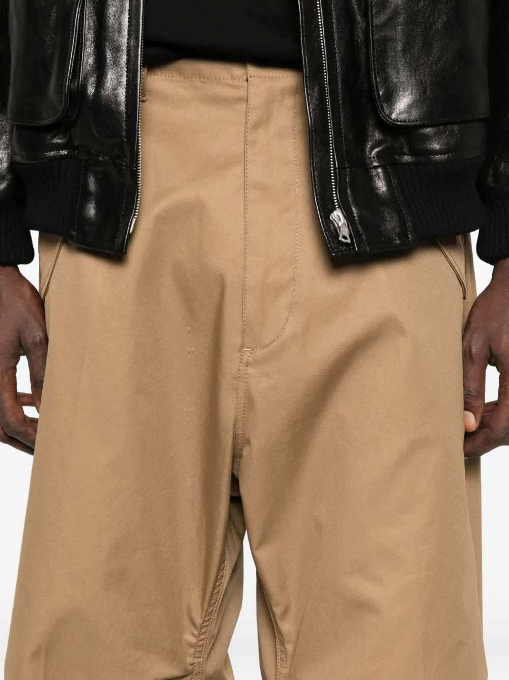 Dsquared2 Gathered-knees Cargo Pants In Brown