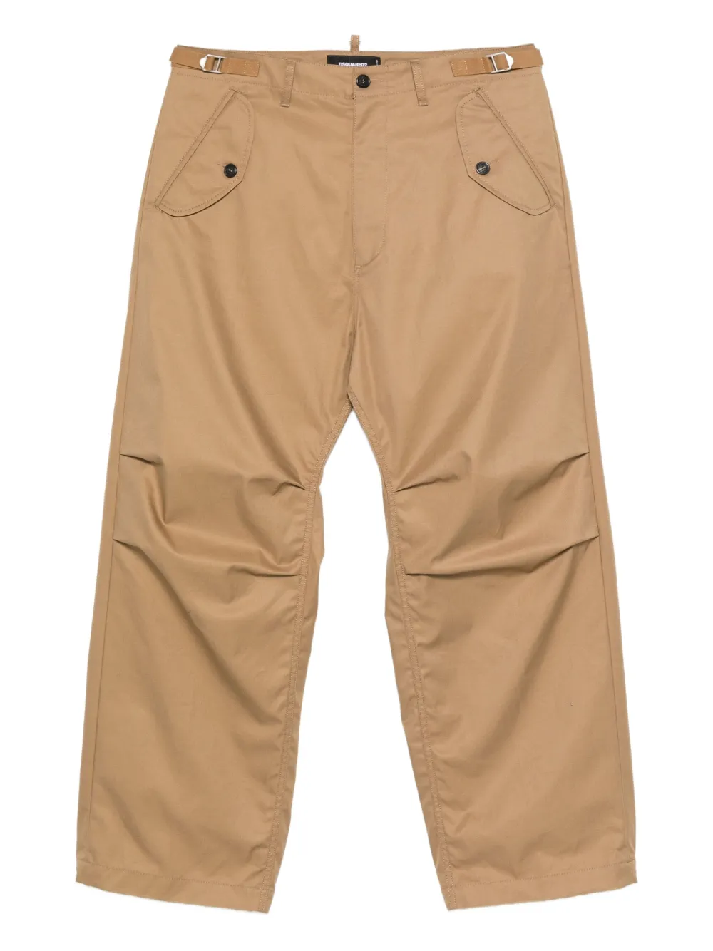 DSQUARED2 gathered-knees cargo pants | Neutrals | Image 1