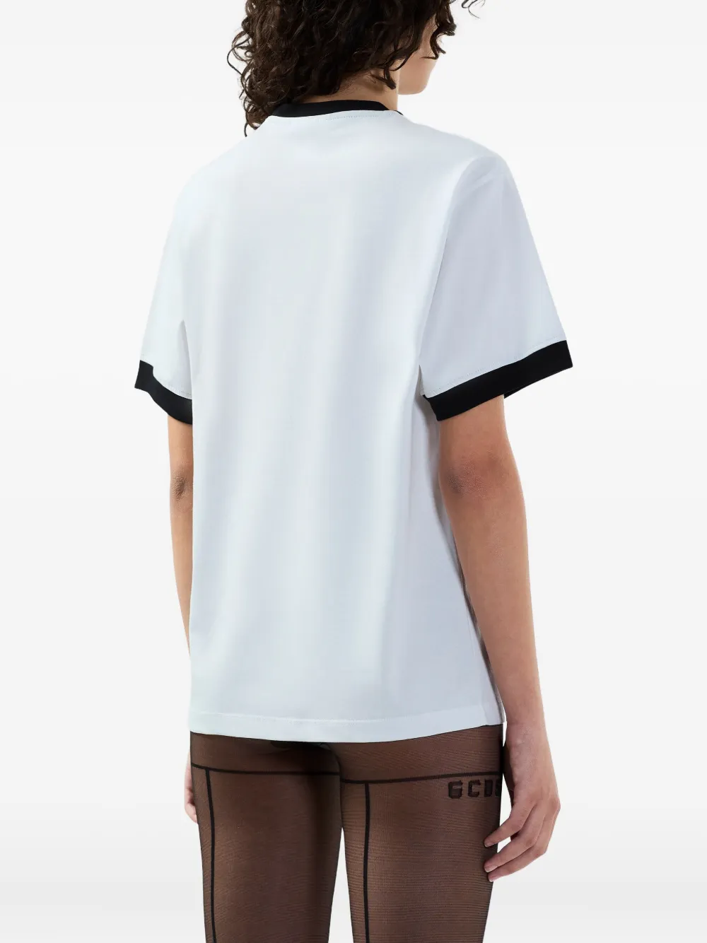 GCDS T-shirt met grafische print Wit