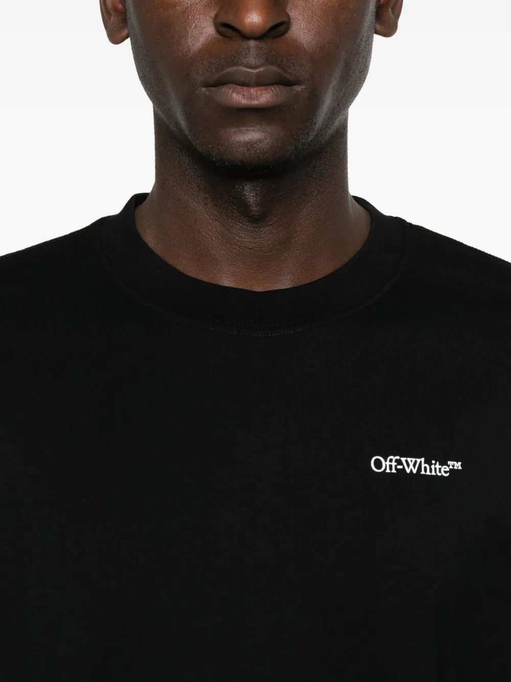 Off-White T-shirt met logoprint Zwart