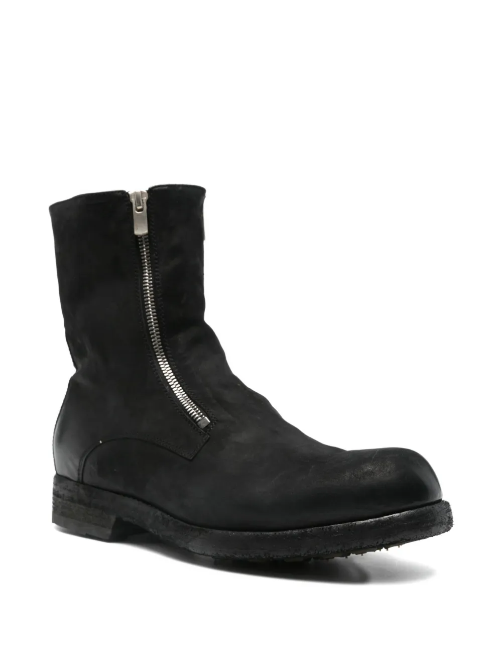 Officine Creative zip-detail leather boots Black