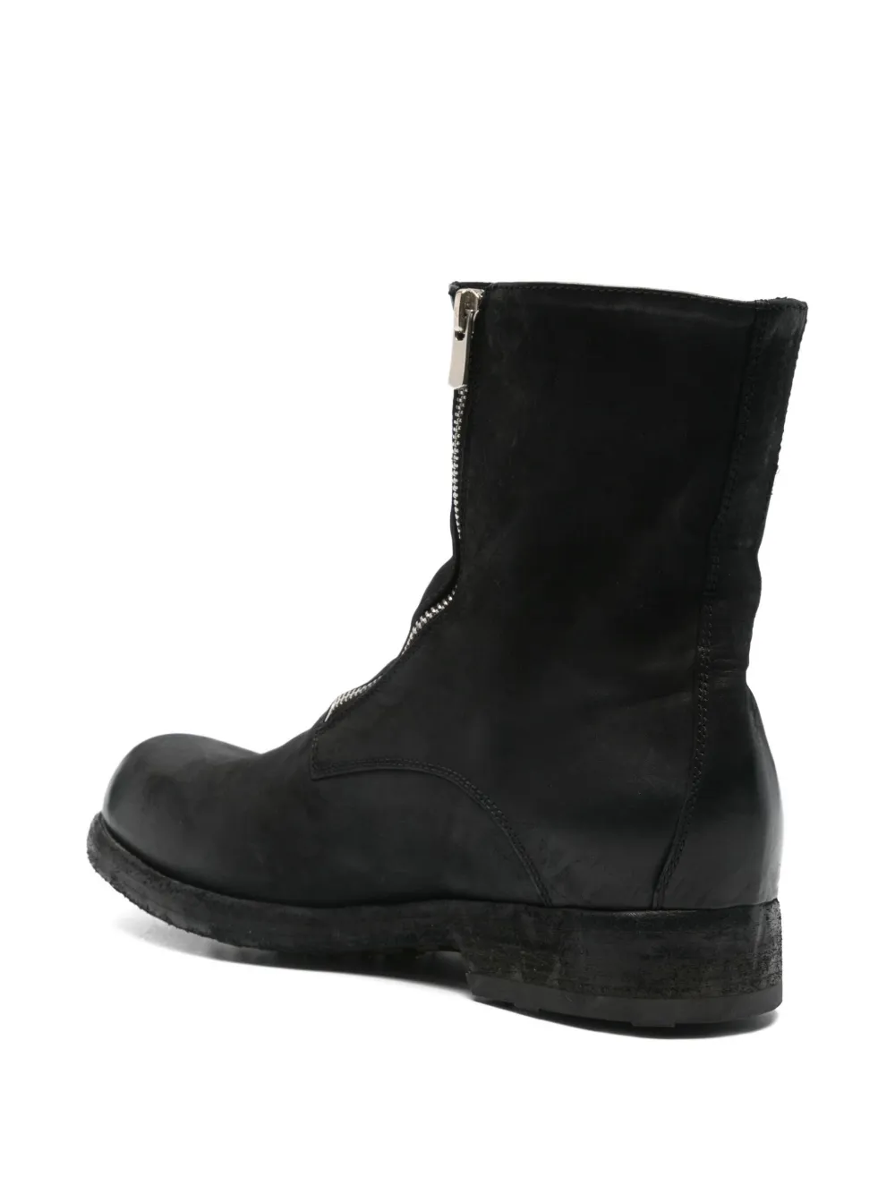 Officine Creative zip-detail leather boots Black