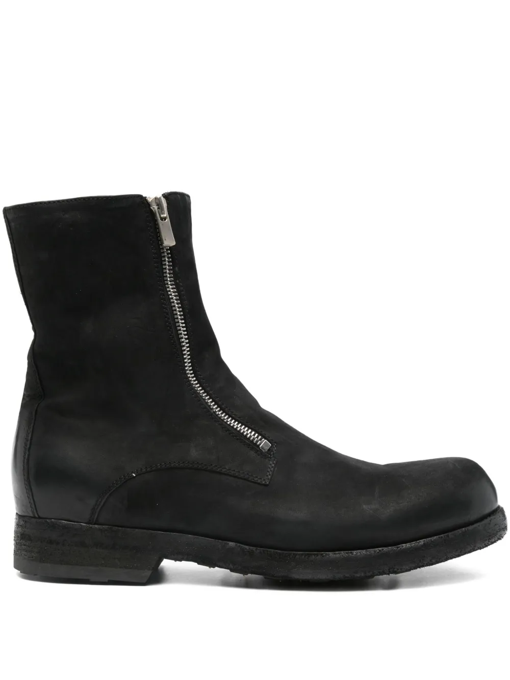 Officine Creative zip-detail leather boots Black