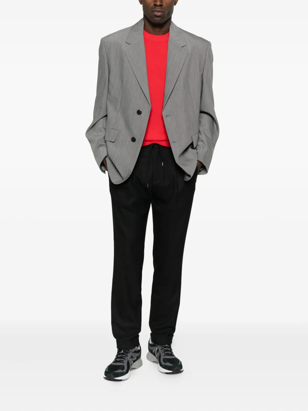 Herno pleated drawstring trousers - Zwart