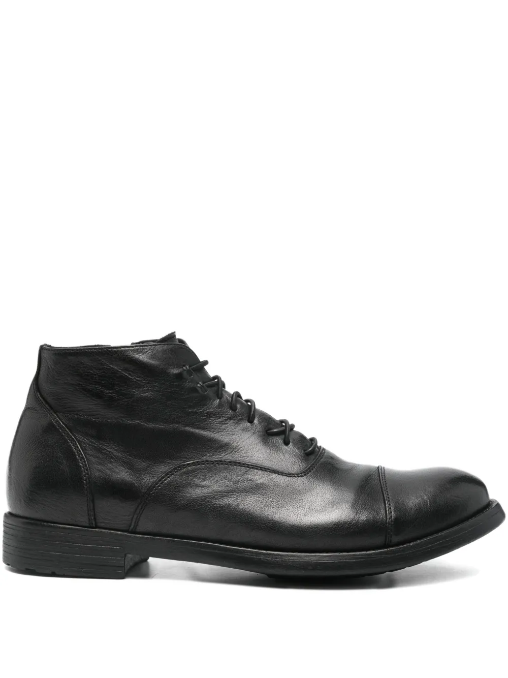 Officine Creative lace-up zip-detail boots Black