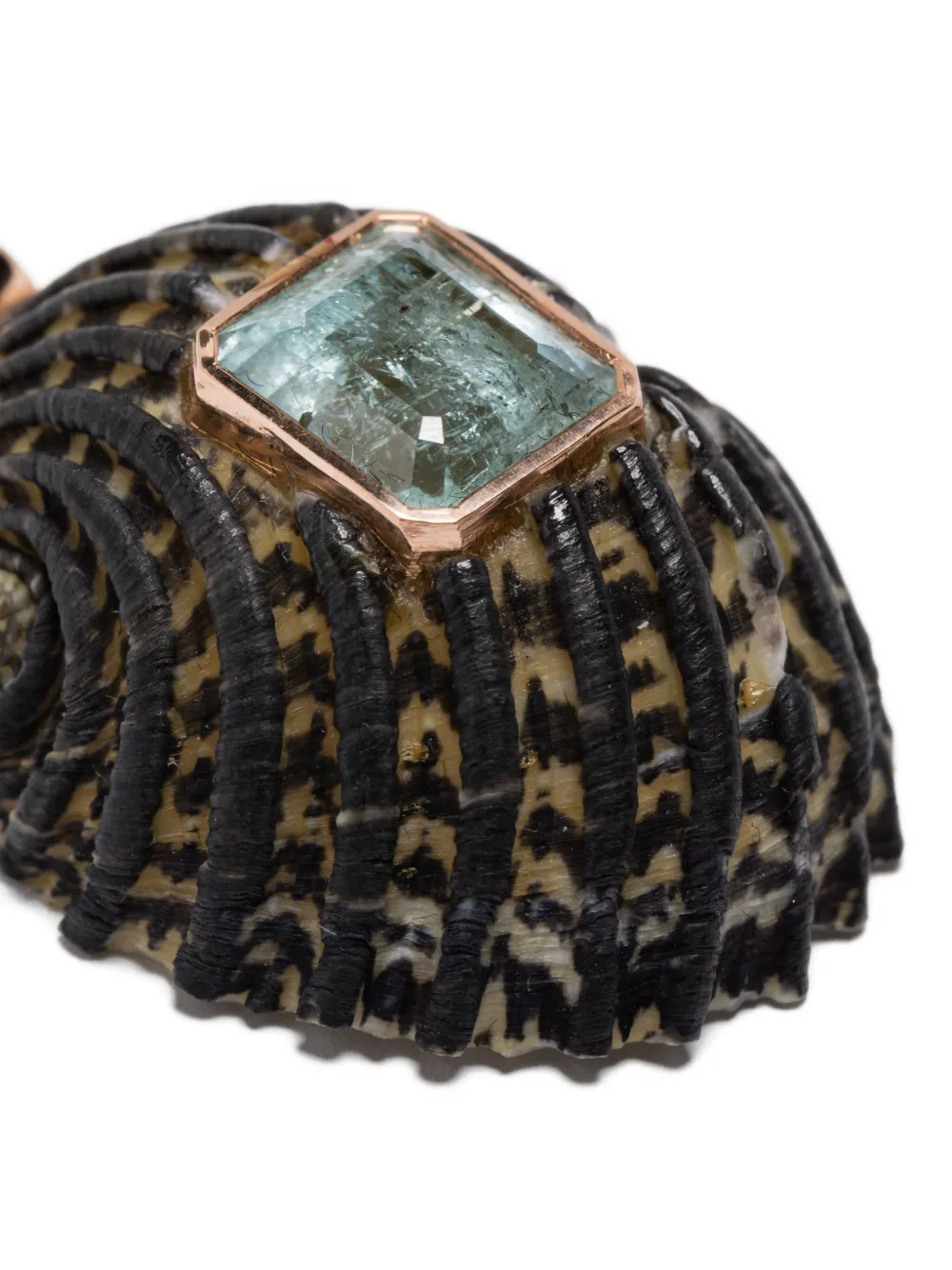 Dezso 18k Rose Gold Narita Aquamarine Pendant In Pink