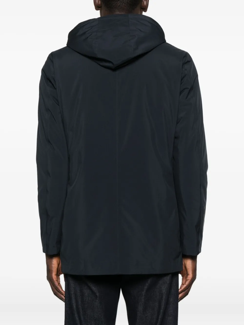 People Of Shibuya Jas met capuchon Blauw