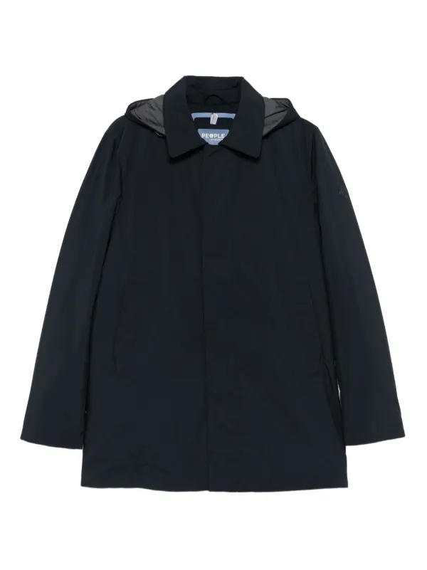 People Of Shibuya フーデッド コート | ブルー | FARFETCH JP