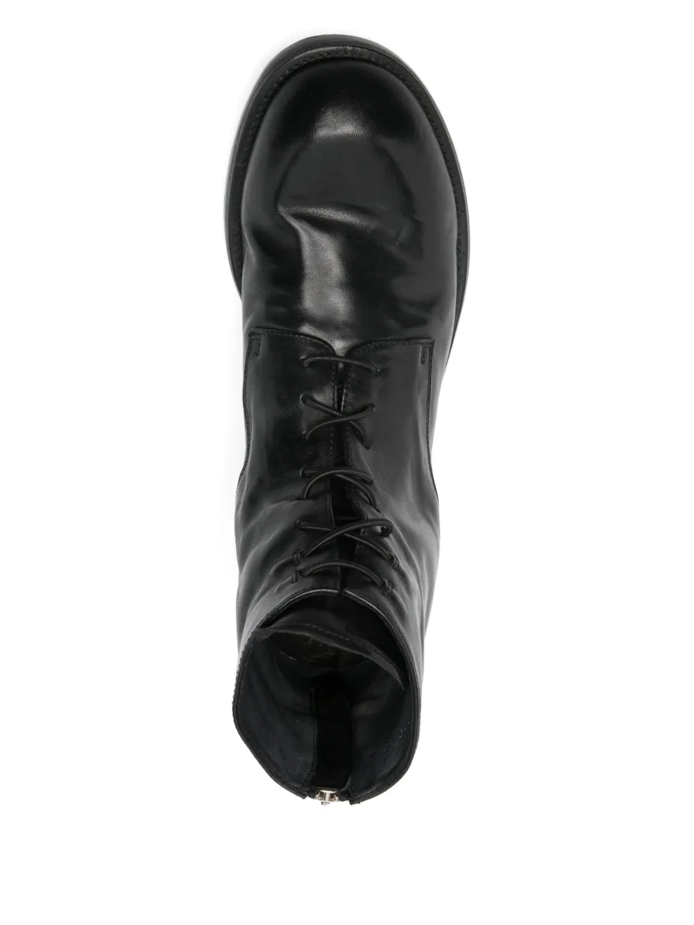 Officine Creative Diary 010 lace-up zip boots Black