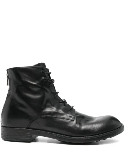 Officine Creative Diary 010 lace-up zip boots