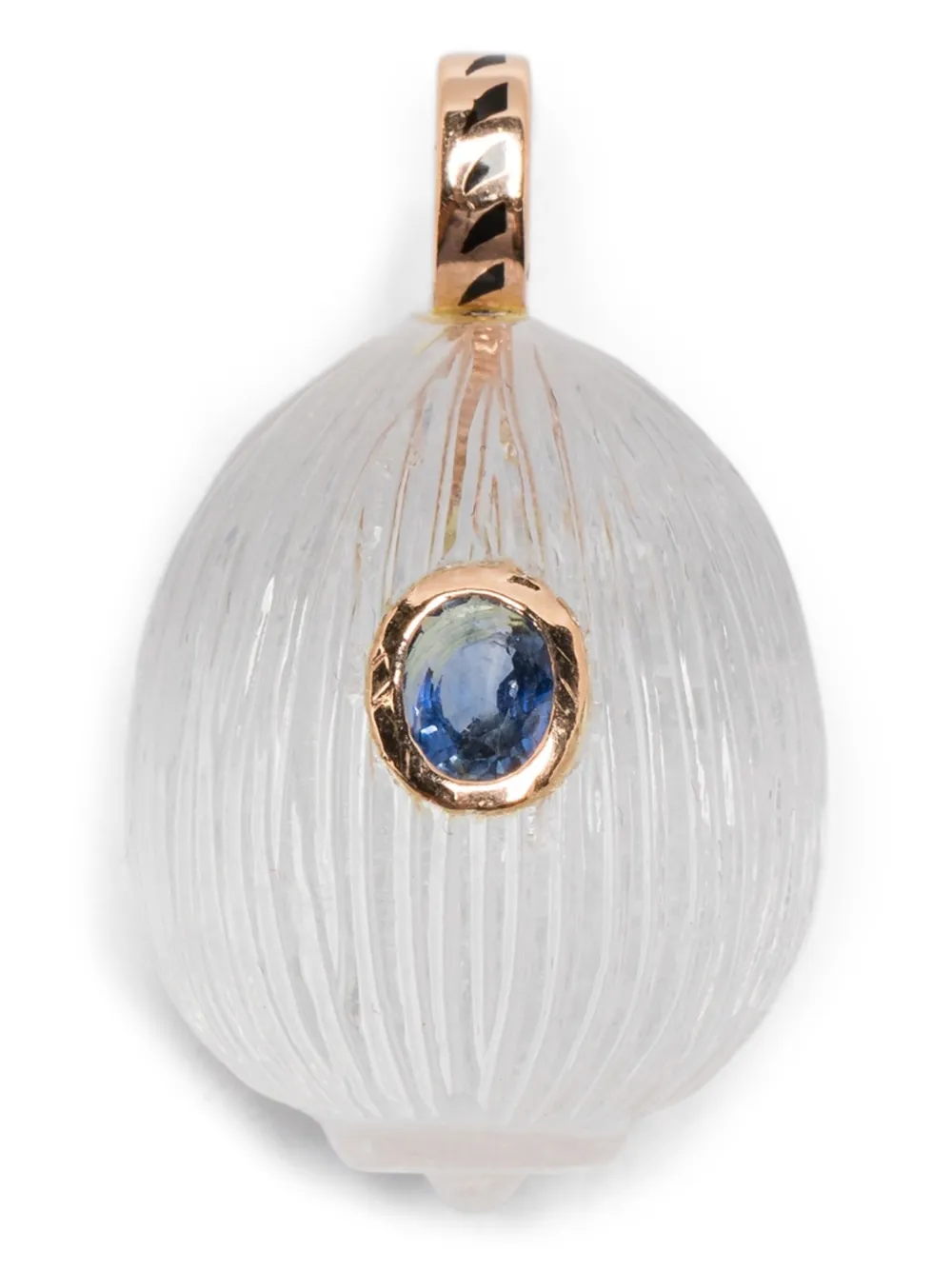 Dezso 18K rose gold Coquito sapphire pendant - Rosa
