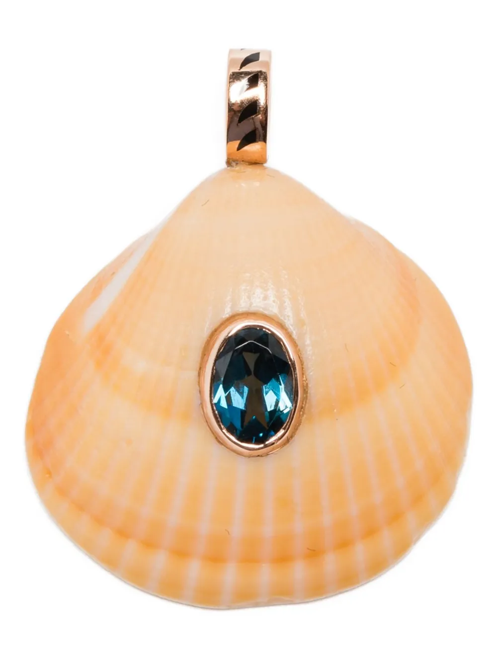 Dezso 18k Rose Gold Anadara Pendant In Gold