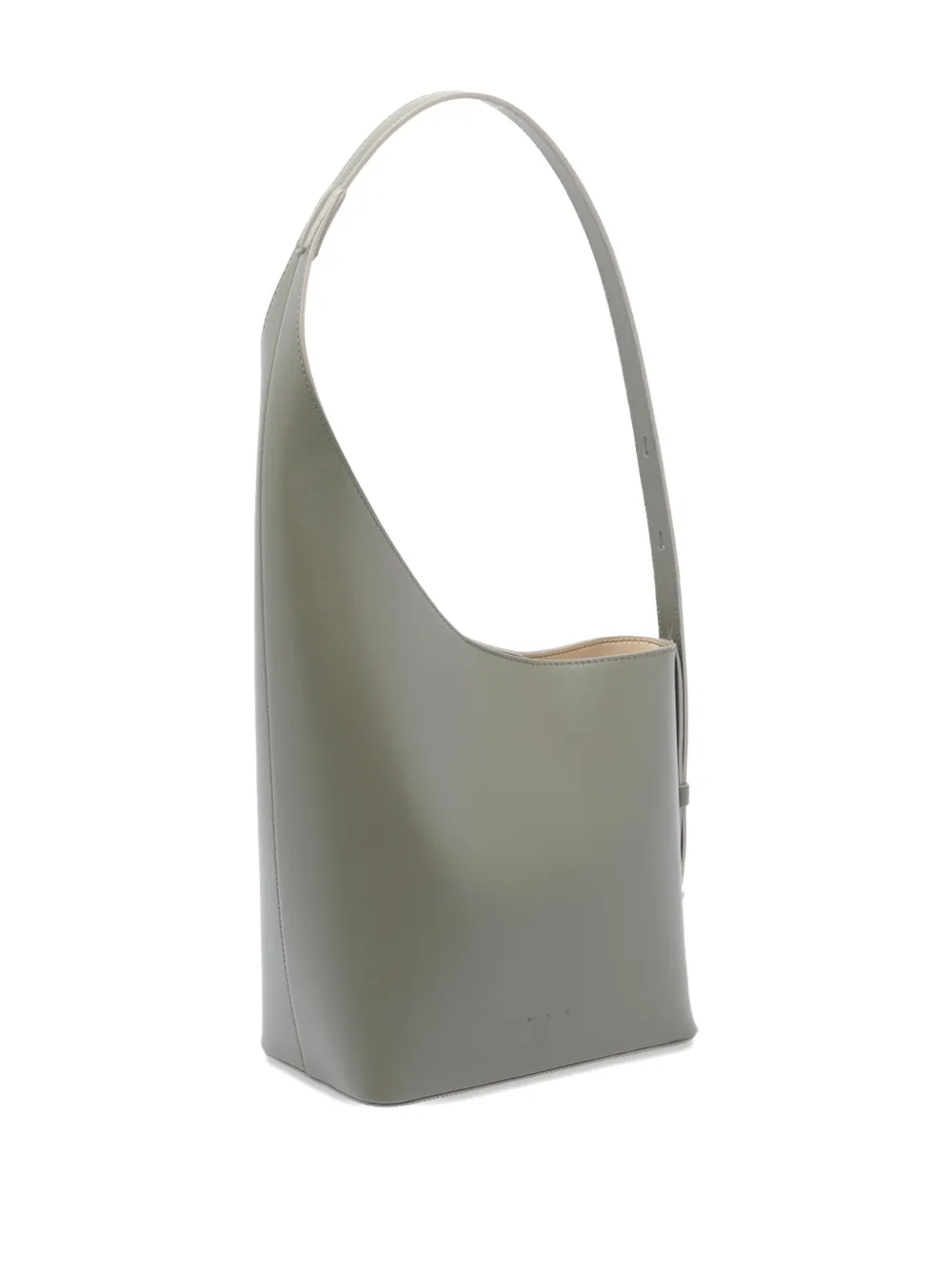 Aesther Ekme Demi Lune Calfskin Leather Bucket Bag In Green