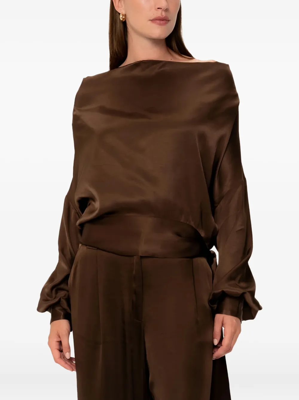 VIVEH Suhail cowl-neck tie-detail top | Blouses | Image 2