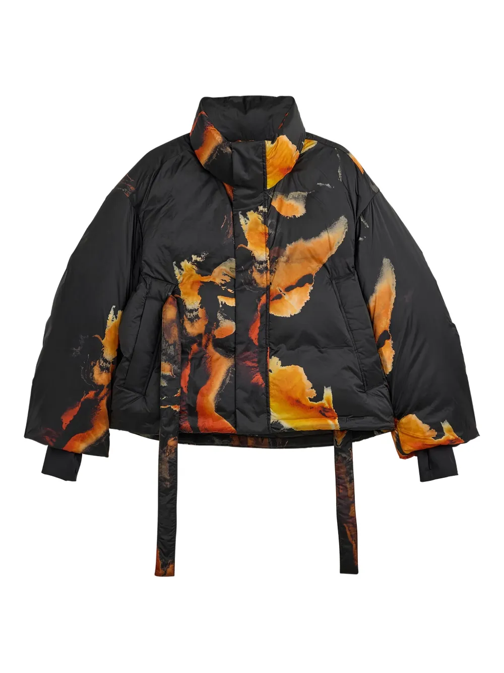 Y-3 printed puffer jacket | Black | Image 1