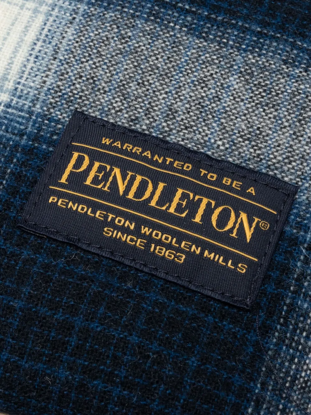 Neighborhood x Pendleton .WO geruite sjaal Blauw