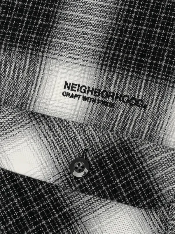Neighborhood チェック シャツ | ブラック | FARFETCH JP