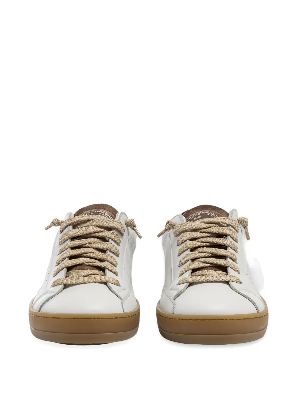P448 John Perforated Leather Sneakers In White