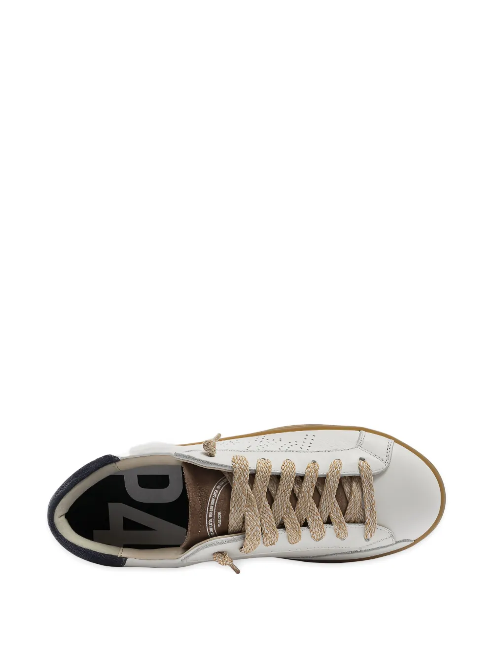 P448 John Perforated Leather Sneakers In White
