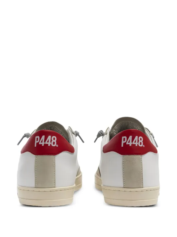 P448 John Perforated Leather Sneakers White FARFETCH UK