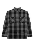 Neighborhood check-pattern shirt - Black