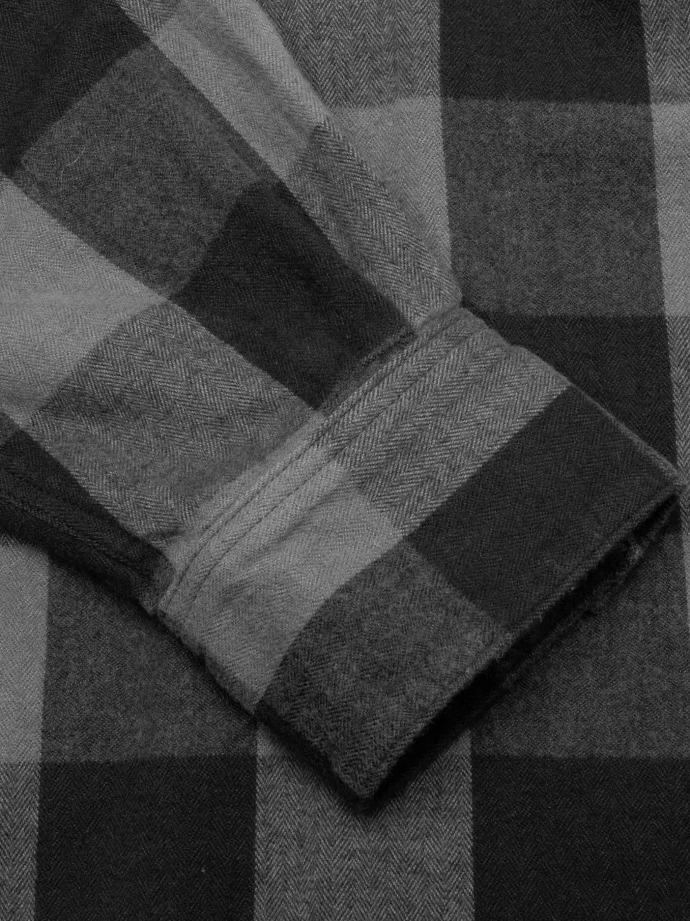 Neighborhood Check-pattern Shirt In Black