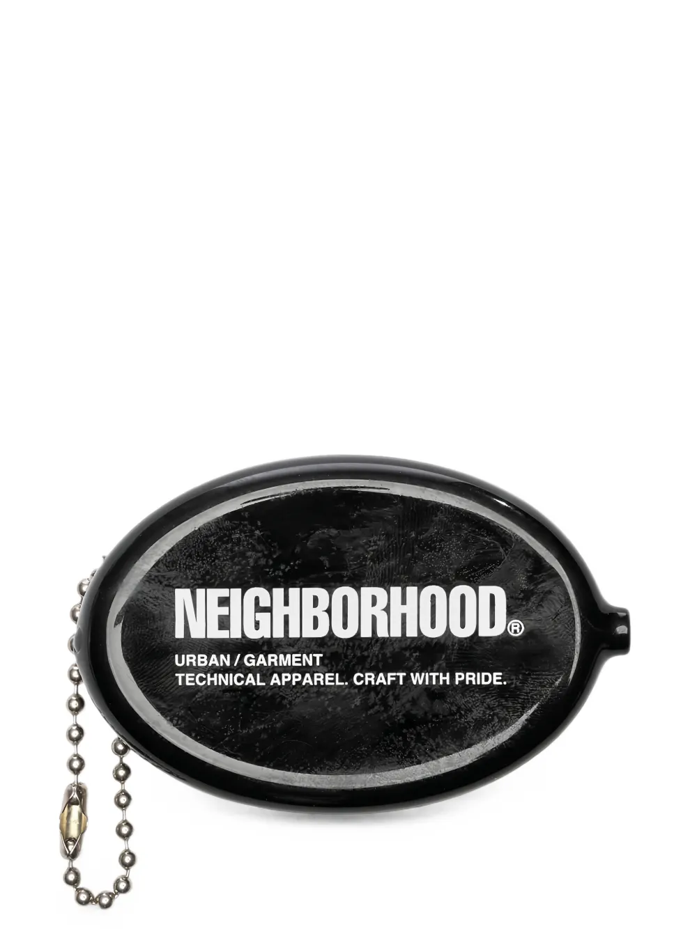 Neighborhood Portamonete con stampa - Nero