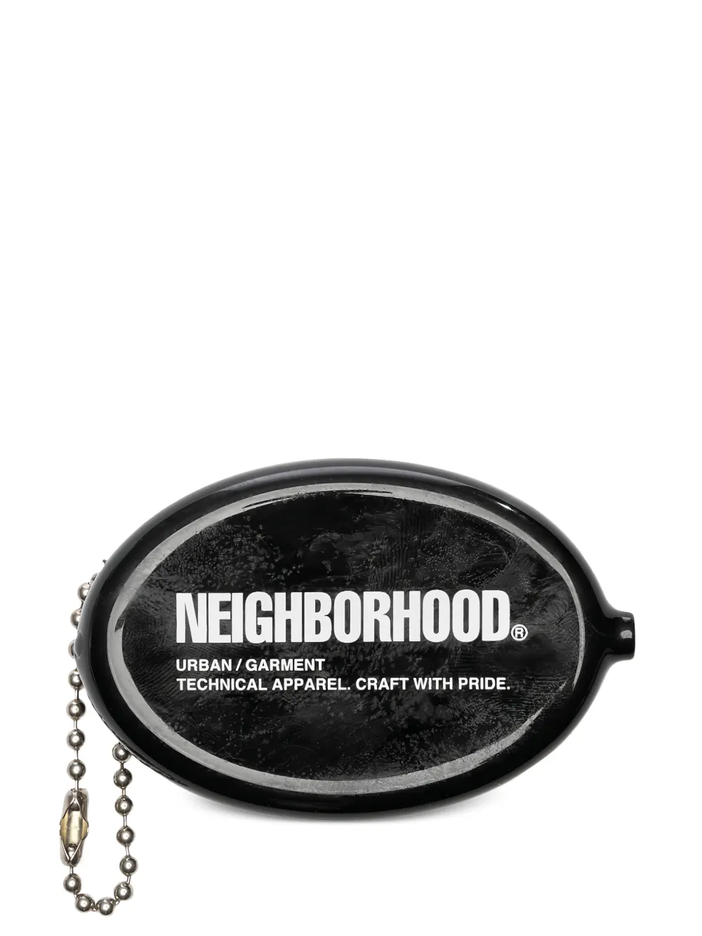 Neighborhood Portamonete con stampa - Nero