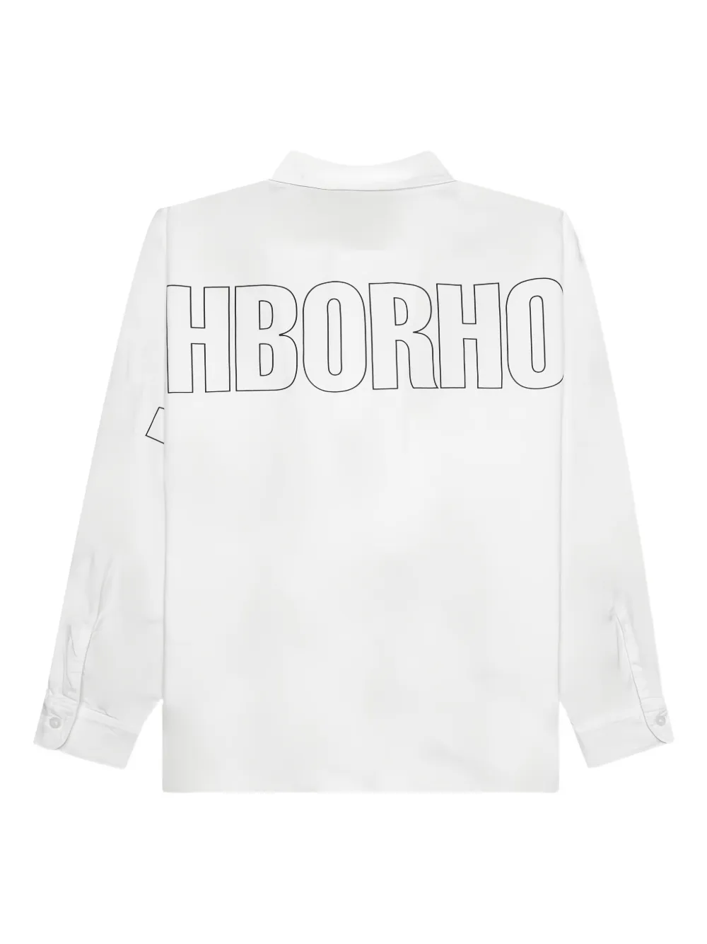 Neighborhood Overhemd met logoprint - Wit