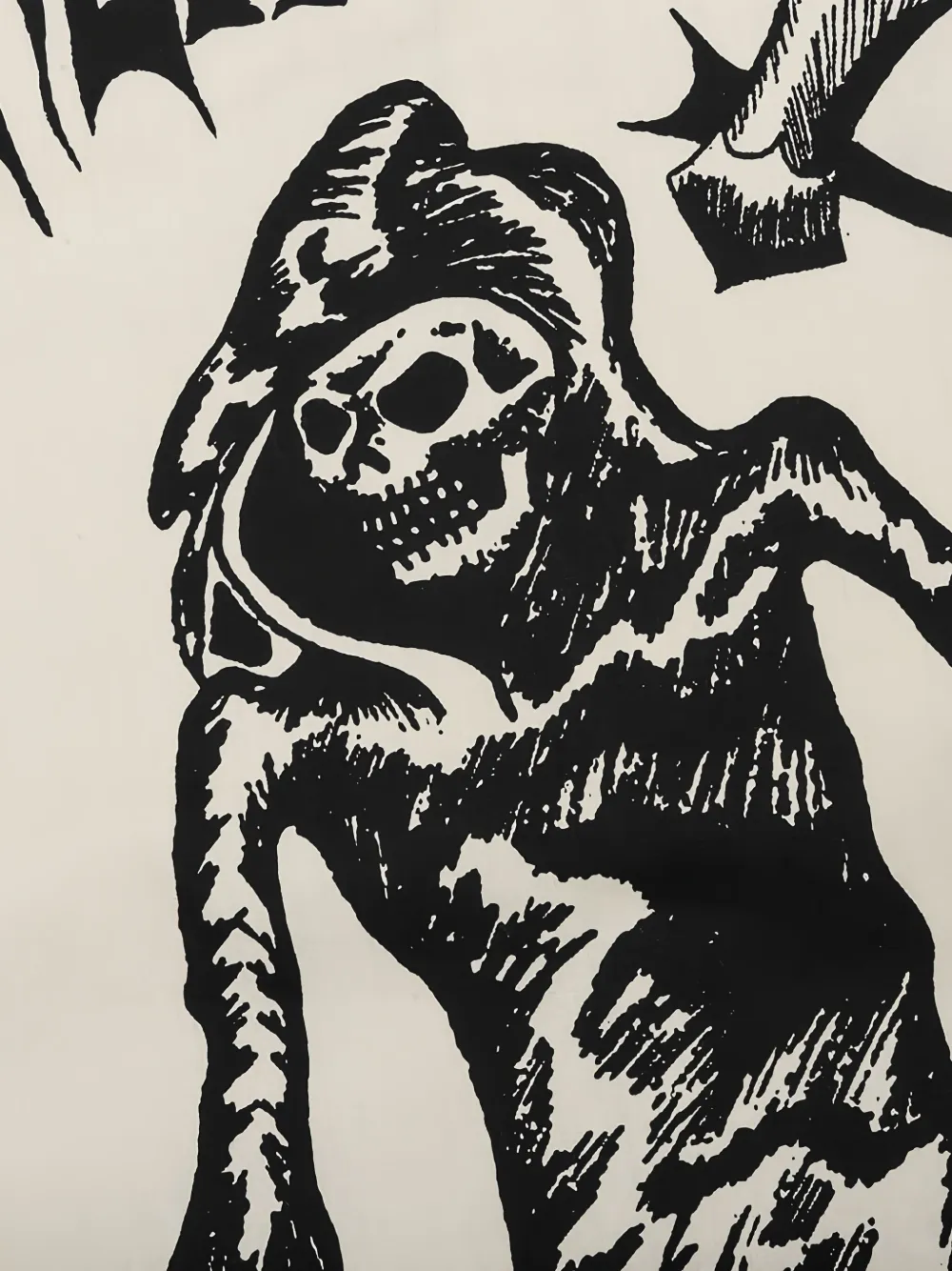 Neighborhood Overhemd met grafische print Beige