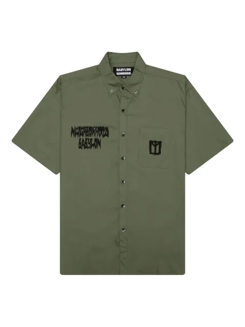Neighborhood x Babylon BD graphic-print chest-pocket shirt